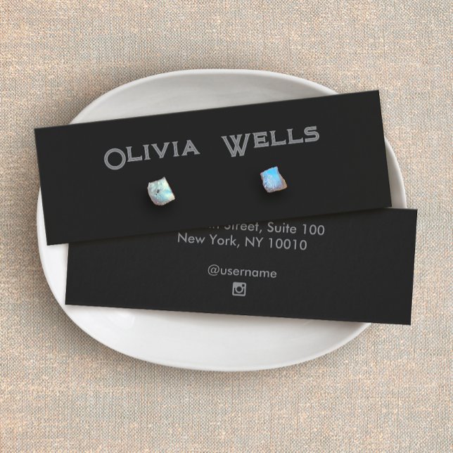 Black Vintage  Stud Earring Jewellery Display Card (Creator Uploaded)