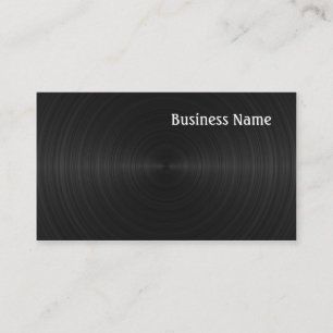 Black vinyl business card