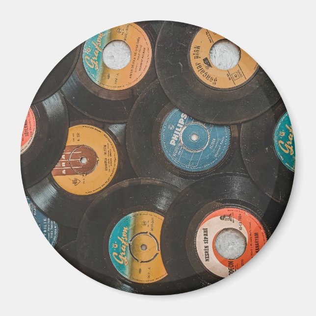 Black Vinyl Classic Records Magnet (Front)