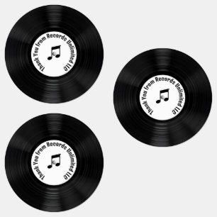 Black Vinyl LP Records Thank You