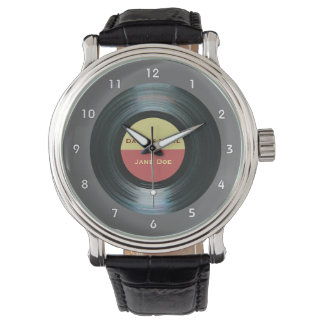 Black Vinyl Music Record Label Watch