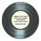 Black Vinyl Music Record Label With Your Photo