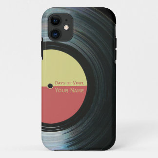 Black Vinyl Record Effect on iPhone 5 Case Xtreme