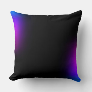 Black Violet Gradient Glow Cushion