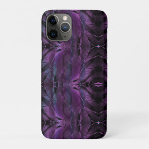 Black Violet Purple Feathered design Case-Mate iPhone Case