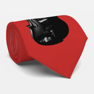 BLACK VIOLIN-TIE-ON BRUSHED  RED CHERRY TIE