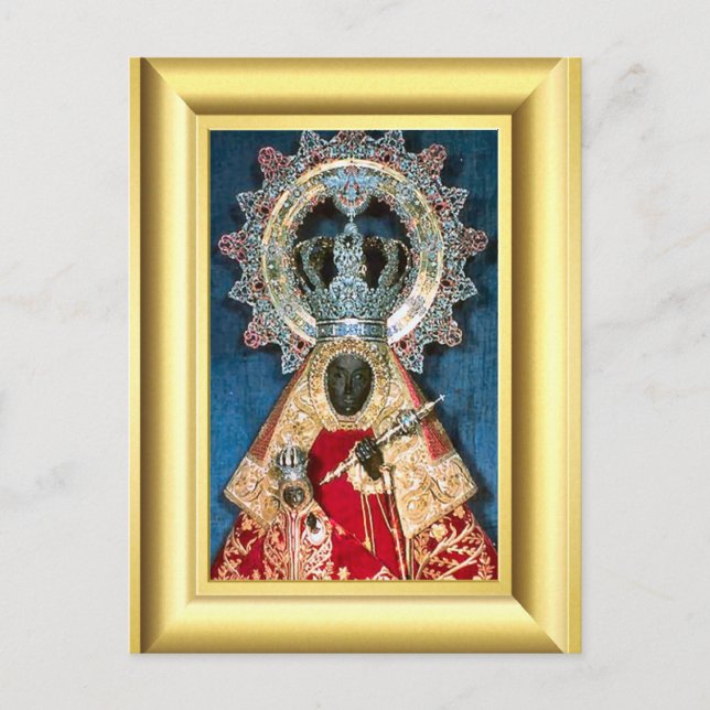 Black virgin Mary Postcard (Front)