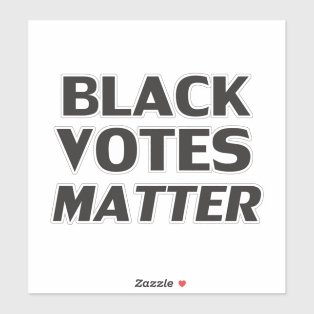 Black votes matter black modern typography (Sheet)