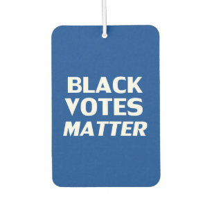 Black votes matter - Blue white air freshener