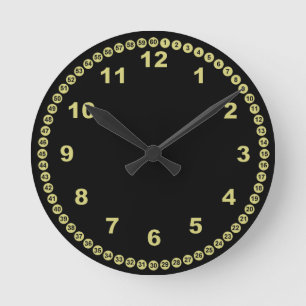 Black Wall Clock