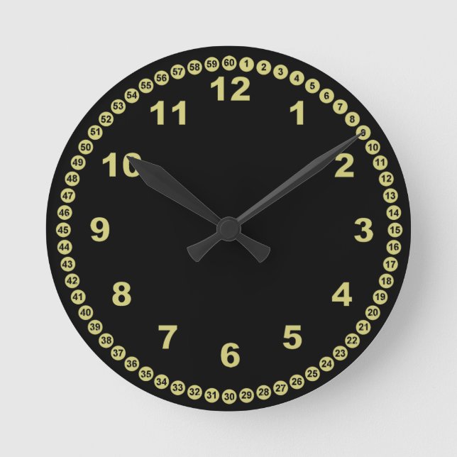 Black Wall Clock (Front)