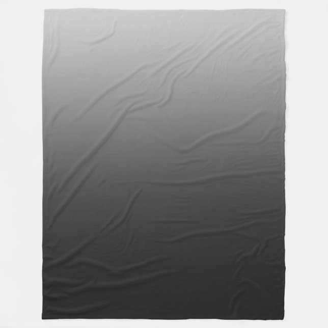 Black Wallpaper Fleece Blanket (Front)