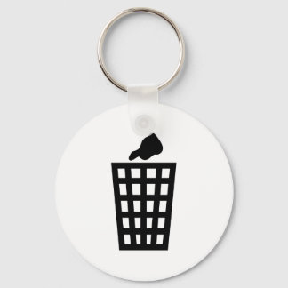 Black Waste Bin Key Ring