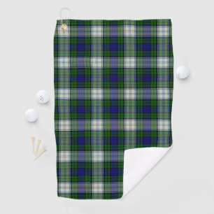 Black Watch Dress Modern Tartan Plaid Pattern Golf Towel