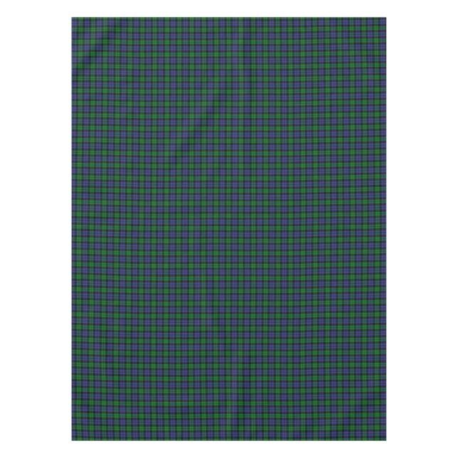 Black Watch Military Tartan Tablecloth (Front)