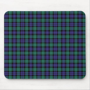 Black Watch Scottish Tartan Mouse Pad