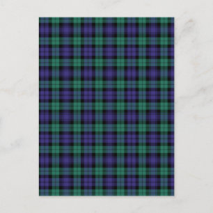 Black Watch Scottish Tartan Postcard
