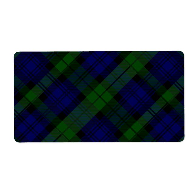 Black Watch Tartan Blue Green Plaid (Front)