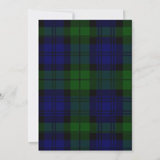 Black Watch Tartan Blue Green Plaid (Front)
