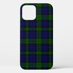 Black Watch Tartan Blue Green Plaid iPhone 12 Case