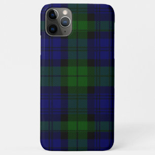Black Watch Tartan Blue Green Plaid Case-Mate iPhone Case