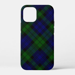 Black Watch Tartan Blue Green Plaid iPhone 12 Mini Case
