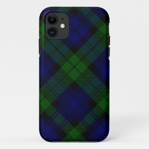 Black Watch Tartan Blue Green Plaid Case-Mate iPhone Case