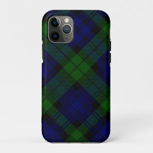 Black Watch Tartan Blue Green Plaid Case-Mate iPhone Case