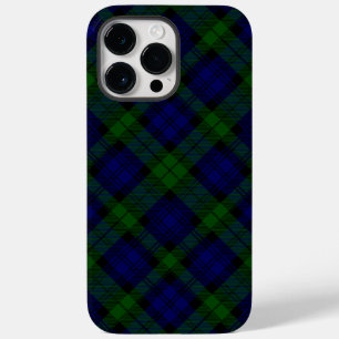 Black Watch Tartan Blue Green Plaid Case-Mate iPhone 14 Pro Max Case