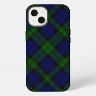 Black Watch Tartan Blue Green Plaid iPhone 13 Case