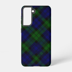 Black Watch Tartan Blue Green Plaid Samsung Galaxy Case