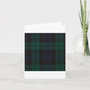 Black Watch Tartan Card