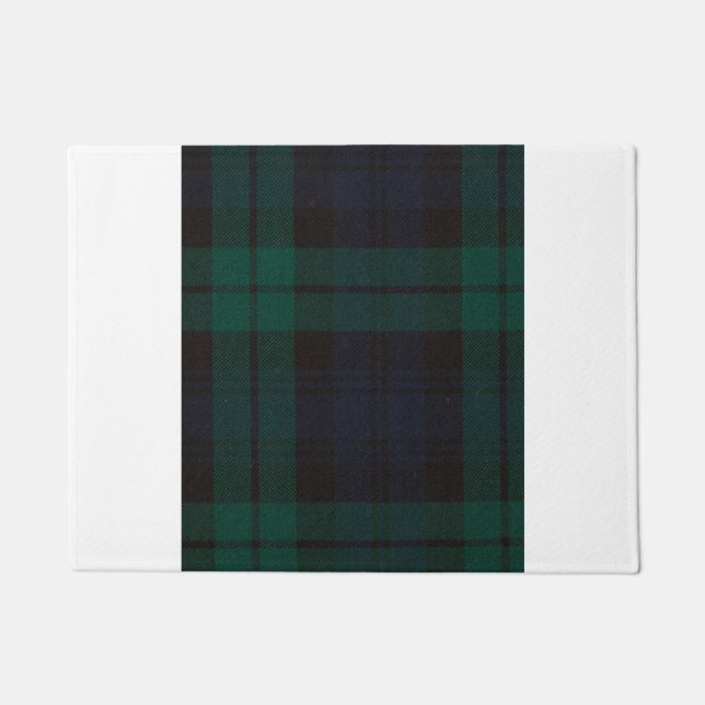 Black Watch Tartan Doormat (Front)