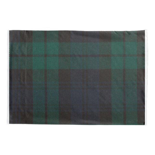 Black Watch Tartan Pillowcase (Back)