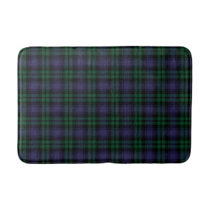 Black Watch Tartan, Plaid Bath Mat