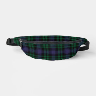 Black Watch Tartan, Plaid Bum Bags