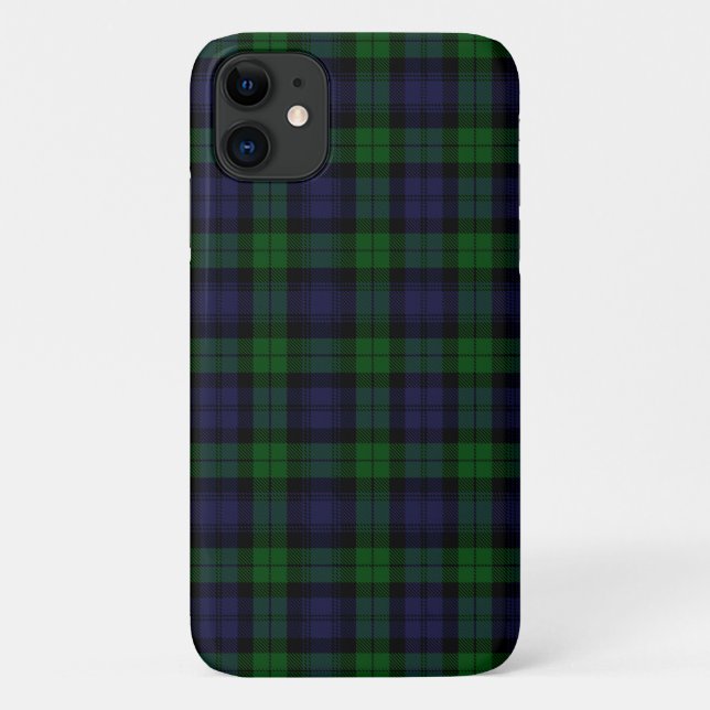 Black Watch Tartan Plaid Case-Mate iPhone Case (Back)
