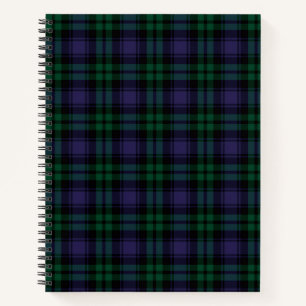 Black Watch Tartan, Plaid Notebook