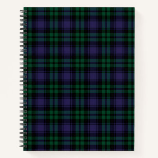 Black Watch Tartan, Plaid Notebook
