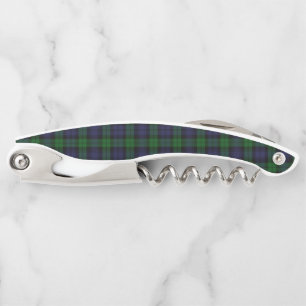 Black Watch Tartan Plaid Scottish Plaid Pattern Corkscrew