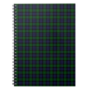 Black Watch Tartan Plaid Scottish Plaid Pattern Notebook