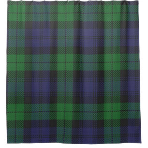 Black Watch Tartan Shower Curtain