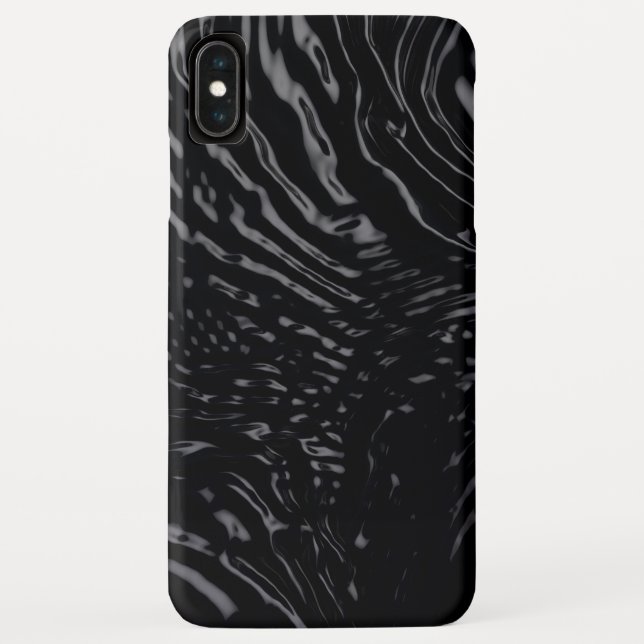 Black Water Wavy Design Case-Mate iPhone Case (Back)