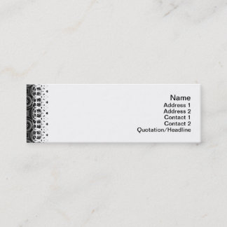 Black Waves Small Mini Business Card