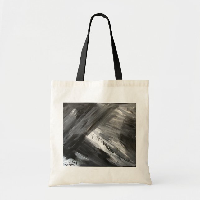 BLACK WAVES TOTE BAG (Front)