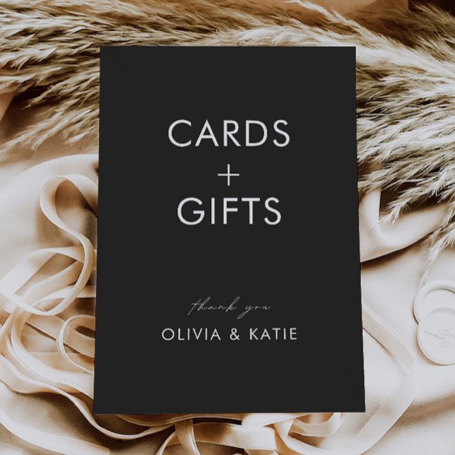 Black Wedding Cards and Gifts Sign, (Black Wedding Cards and Gifts Sign,)