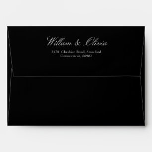 Black Wedding Envelope