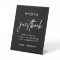 Black Wedding Photo Guestbook Sign