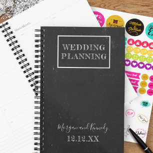Black Wedding Planning Monthly Planner