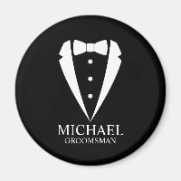 Black Wedding Tuxedo Suit Personalised Groomsmen